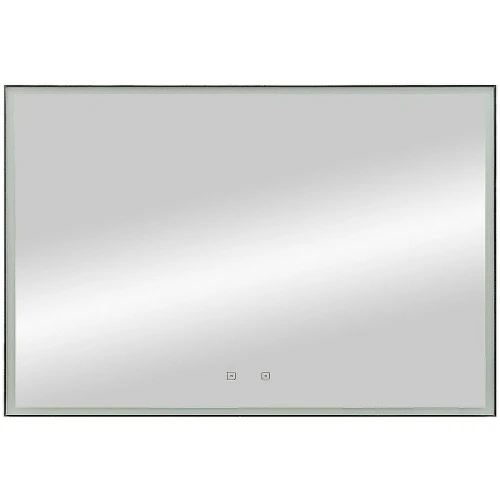Зеркало Art&Max Arezzo AM-Are-1200-800-DS-FC-H-Nero с подсветкой с сенсорным выключателем Черное стекло