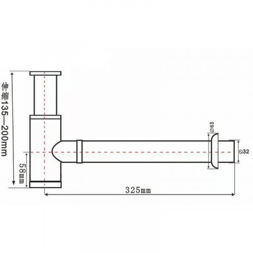 Сифон для раковины SantiLine SL-117 Бронза