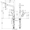 Смеситель для кухни Hansgrohe Metris M71 320 14780800