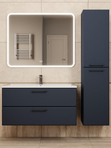 Тумба под раковину Uperwood Foster New 100 TFosterNEW100b подвесная цвет Черный матовый