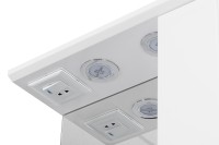 Зеркало со шкафом Aquaton Панда 50 1A007402PD01R с подсветкой Белое МДФ / ЛДСП, стекло