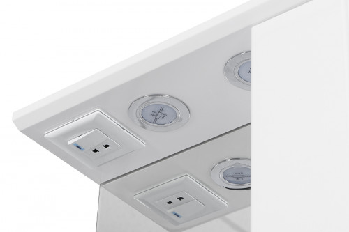 Зеркало со шкафом Aquaton Панда 50 1A007402PD01R с подсветкой Белое МДФ / ЛДСП, стекло