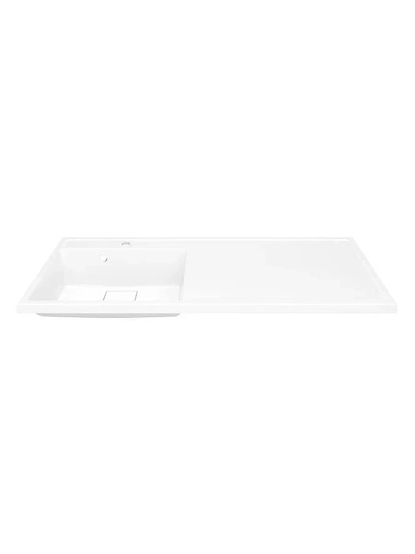Раковина Uperwood Magenta 110 L 2490000012 с местом под стиральную машину цвет Белый глянцевый