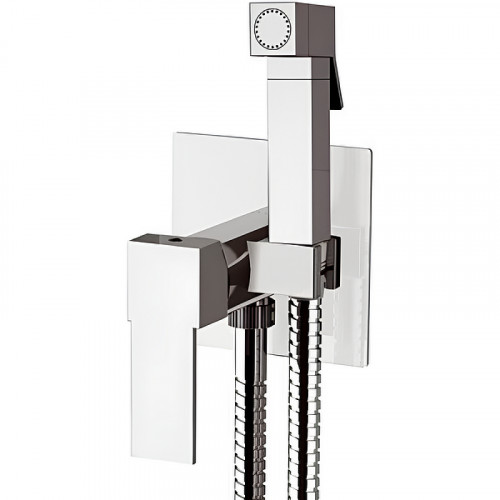 Гигиенический душ со смесителем Remer Qubika Q65 Хром латунь встраиваемый