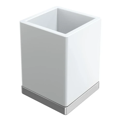 Стакан для зубных щеток Boheme Qubic 10961-CR цвет Хром