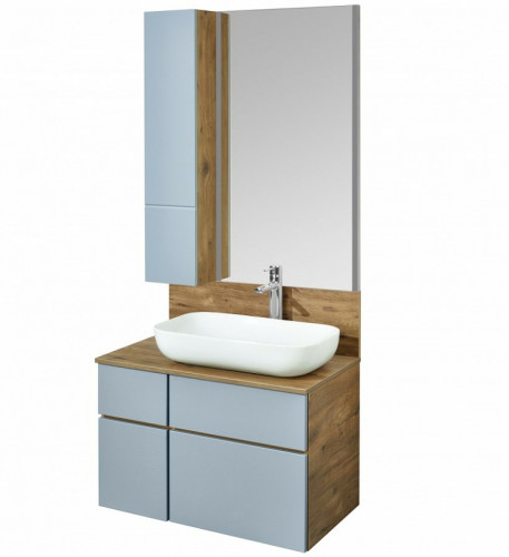 Подвесной шкаф Aquaton Мишель 23 1A244303MIX30 Дуб рустикальный Фьорд МДФ / ЛДСП