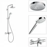 Душевая система Hansgrohe Croma Select S 27351400 с термостатом Хром Белая латунь на стену