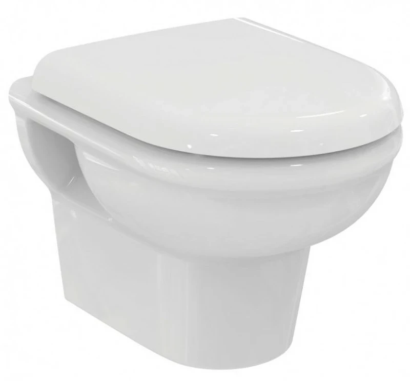 Унитаз Ideal Standard Exacto Rimless R002601 подвесной с сиденьем Микролифт фарфор подвесной