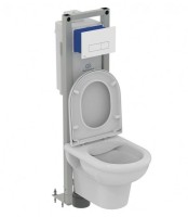 Унитаз Ideal Standard Exacto Rimless R002601 подвесной с сиденьем Микролифт фарфор подвесной