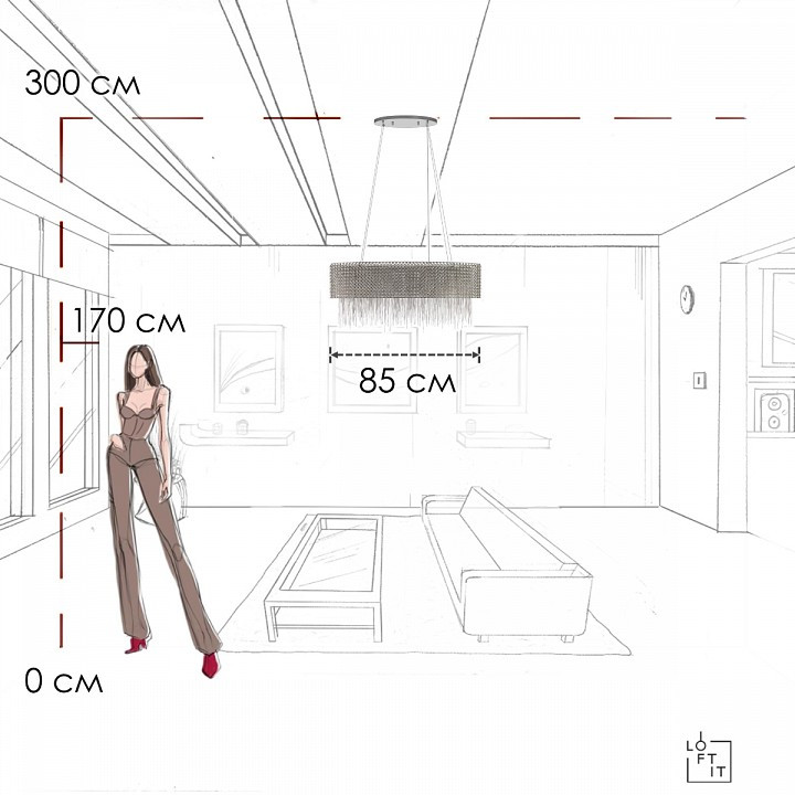 Подвесной светильник Loft it Opera 10406/850L