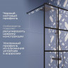 Душевая перегородка DIWO Коломна 80 MG-KOL-80-BL профиль Черный матовый стекло с рисунком