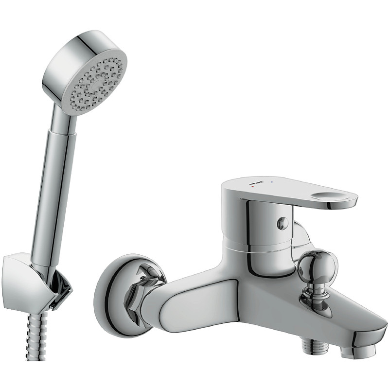 Смеситель для ванны Cersanit Cari 64512 Хром латунь на стену