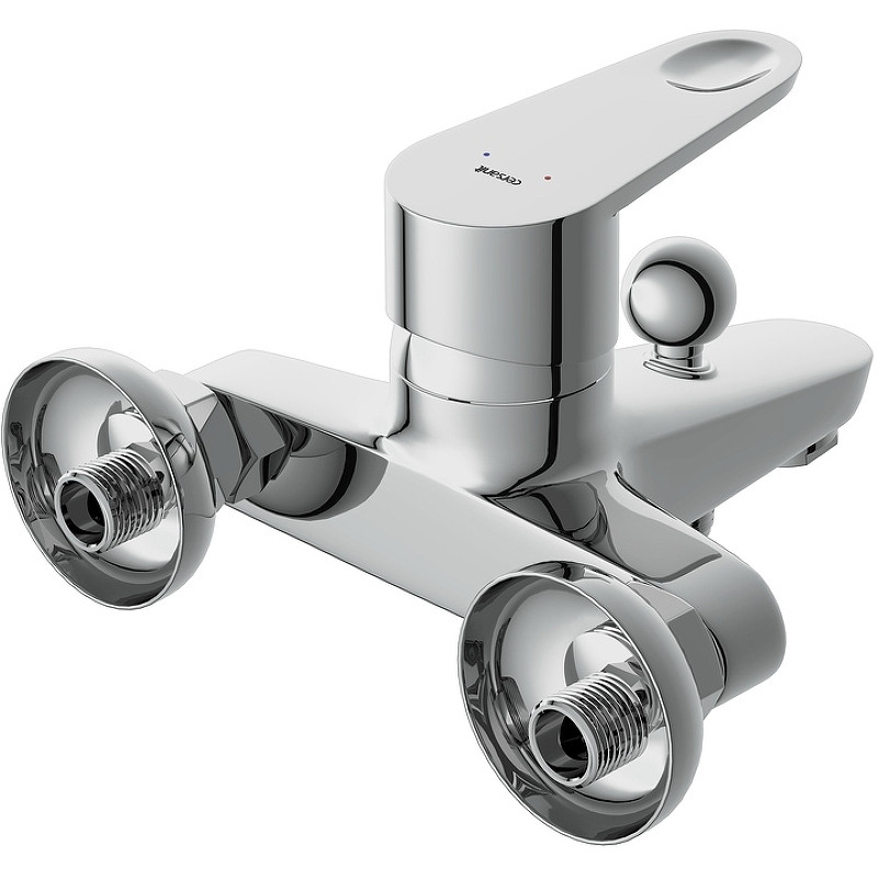 Смеситель для ванны Cersanit Cari 64512 Хром латунь на стену