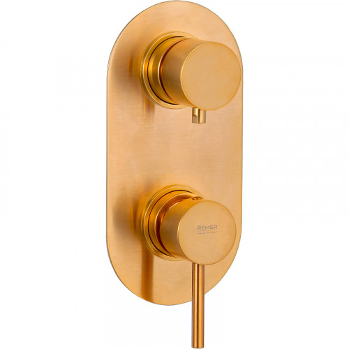 Смеситель для душа Remer X-Style X92KBBG Золото брашированное латунь встраиваемый