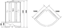 Душевая кабина Niagara Ultra 100x100 NG-212-01N с гидромассажем