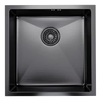Кухонная мойка Mixline Pro 45 547226 цвет Черный графит