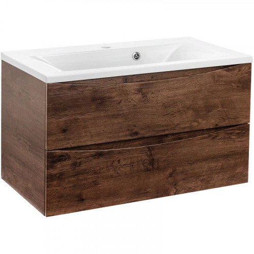 Тумба под раковину Vincea Mia 80 VMC-2MA800RW подвесная R.Wood МДФ / ЛДСП