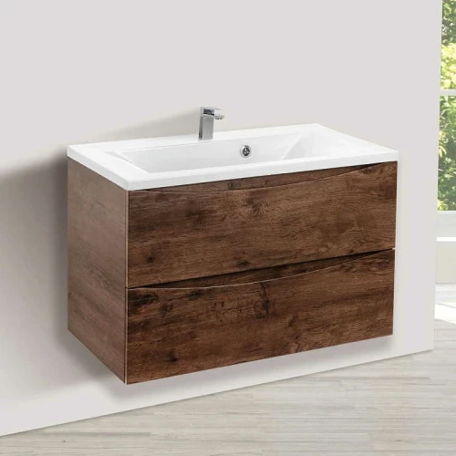 Тумба под раковину Vincea Mia 80 VMC-2MA800RW подвесная R.Wood МДФ / ЛДСП