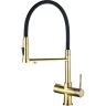 Смеситель для кухни ZorG Steel Hammer SH 2003 BRONZE Бронза Черный латунь на столешницу