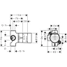 Переключатель потоков Hansgrohe 15932000STrio цвет Хром