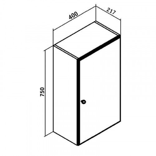 Подвесной шкаф Runo Кредо 40 00-00001149 Белый МДФ / ЛДСП