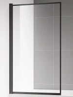 Шторка на ванну AQUAme 90 L AQM2859-9-L профиль цвет Черный матовый стекло прозрачное