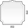 Зеркало Corozo Манойр 85 SD-00000980 Белое МДФ / ЛДСП, стекло