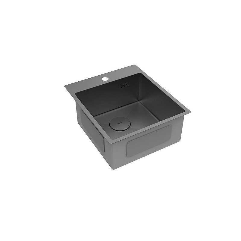 Кухонная мойка Lemark Janga 440 9932104 цвет Черный матовый