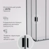 Душевой уголок AM.PM Gem 100х100 W90G-403-100100-BT профиль Черный матовый стекло прозрачное