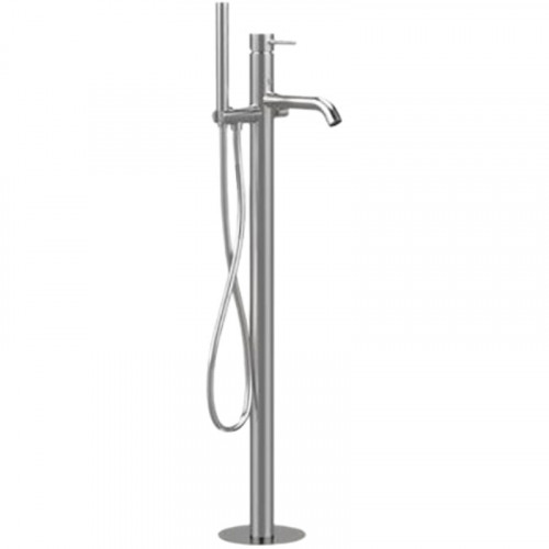 Смеситель для ванны Remer X-Style Inox SSX08 Нержавеющая сталь латунь на пол