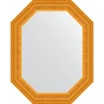 Зеркало Evoform Octagon 59x74 BY 7134 в багетной раме - Сусальное золото 80 мм