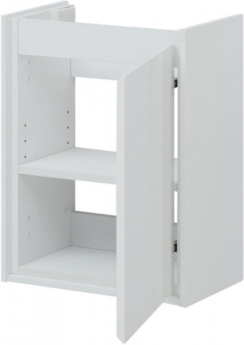 Тумба с раковиной Aquanet Милан 45 339962 подвесная цвет Белый глянец