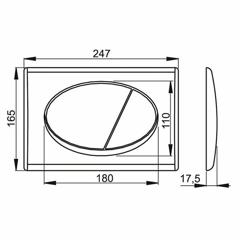 Комплект унитаза Vincea Globo VT1-14S с инсталляцией Alcaplast Sadromodul AM101/1120-3:1 RU M71-0001 с сиденьем Микролифт и клавишей смыва Хром фарфор подвесной