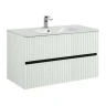 Тумба под раковину Art&Max Torino 100 AM-TORINO-1000-2C-SO-LO-P подвесная цвет Лотос