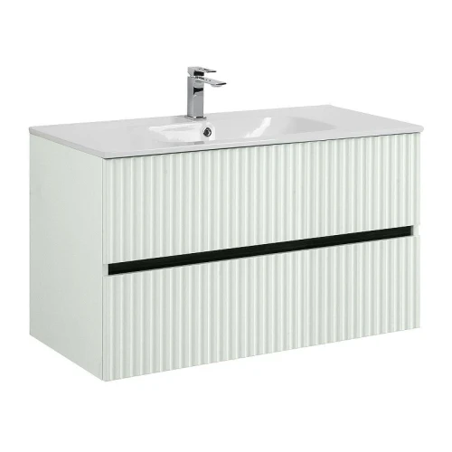 Тумба под раковину Art&amp;Max Torino 100 AM-TORINO-1000-2C-SO-LO-P подвесная цвет Лотос
