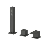 Смеситель на борт ванны Cezares Porta PORTA-BVDM3-NOP цвет Черный матовый