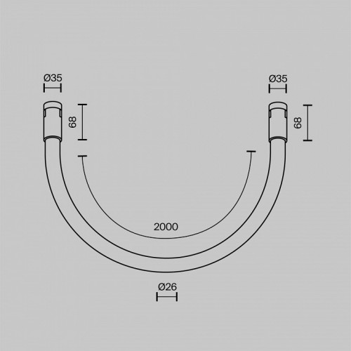 Комплект трековый Maytoni Technical Tau TR154-1-27W3K-B