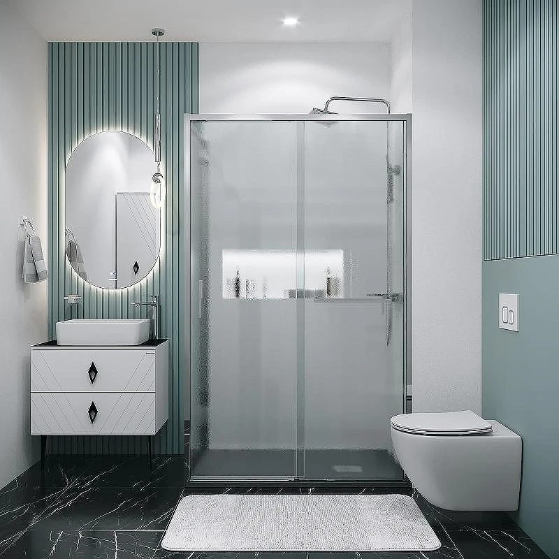 Душевой уголок Grossman Style 110х70 120.K33.05.1170.10.02 профиль Хром стекло шиншилла