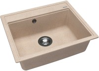 Кухонная мойка Florentina Липси-600 20.120.D0600.107 Песочная искусственный камень (литьевой мрамор) встраиваемый
