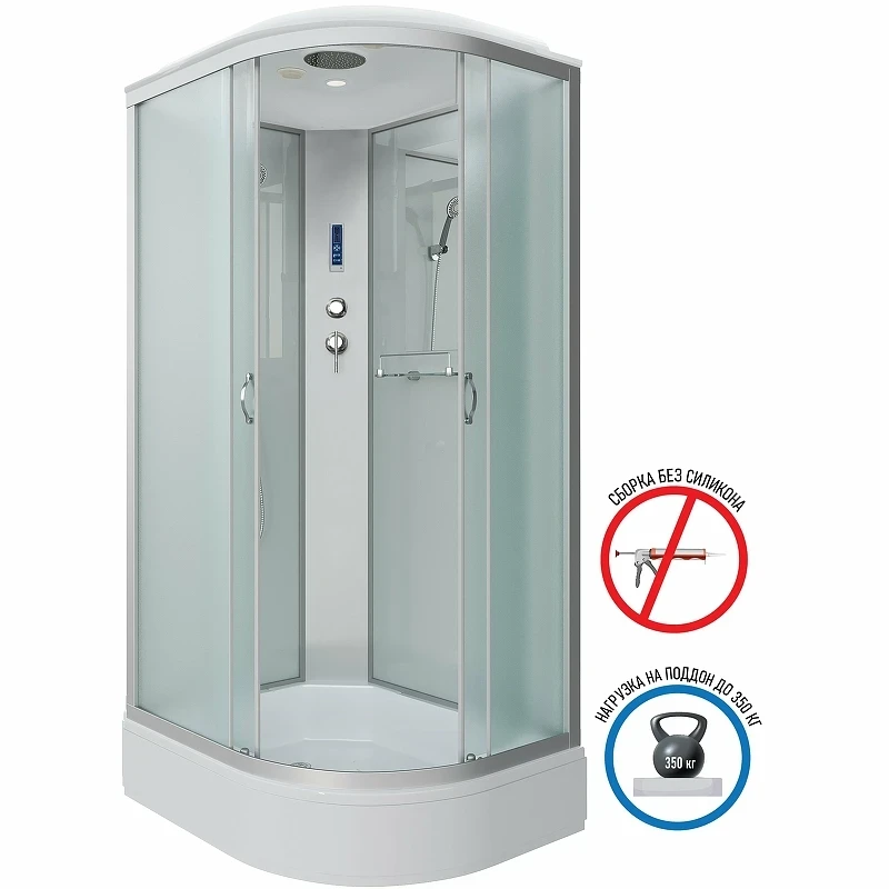 Душевая кабина Niagara Classic 100х80 L NG-33084-14LP без гидромассажа