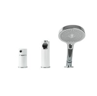 Смеситель на борт ванны Gappo G03-8 G1103-8 Белый Хром латунь