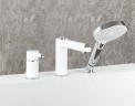 Смеситель на борт ванны Gappo G03-8 G1103-8 Белый Хром латунь