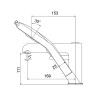 Смеситель на борт ванны Gappo G03-8 G1103-8 Белый Хром латунь