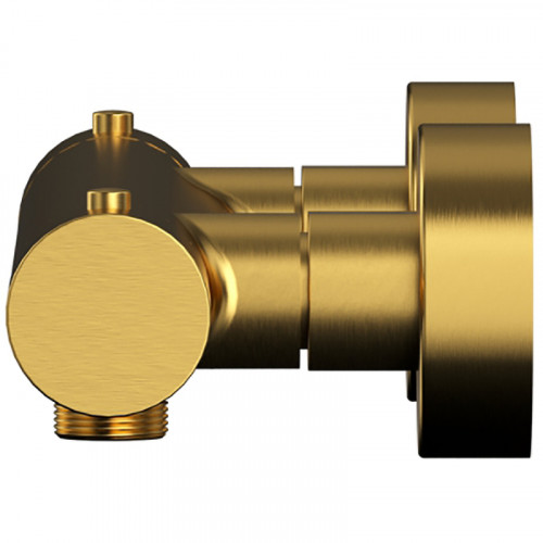 Смеситель для душа Whitecross Y brushed gold Y1246GLB с термостатом Брашированное золото латунь на стену