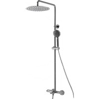 Душевая система Bravat Waterfall SS F639114C-A5-RUS Хром латунь на стену