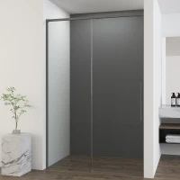 Душевая дверь Vincea Ultima 100 VDS-7UL100CLGM профиль Вороненая сталь стекло прозрачное