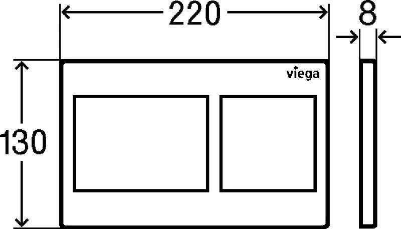 Комплект унитаза Vincea Globo VT1-14S с инсталляцией Viega Prevista Dry 8524.14 792596 с сиденьем Микролифт и клавишей смыва Хром фарфор подвесной