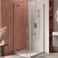 Душевой уголок Cezares Liner 90x90 L LINER-A-1-90-C-Cr-L профиль Хром стекло прозрачное