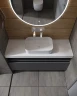 Тумба Boheme Armadi Art Flat Vallessi Uno-S 120 897-120-A glossy подвесная Антрацит глянец МДФ / ЛДСП