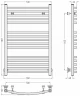 Водяной полотенцесушитель Сунержа Аркус 80x50 3020-0251-8050 цвет RAL 3020 Транспортный красный